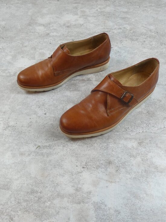 Frye Single Monk Shoe John Atago Casual Comfort Leather main image 6